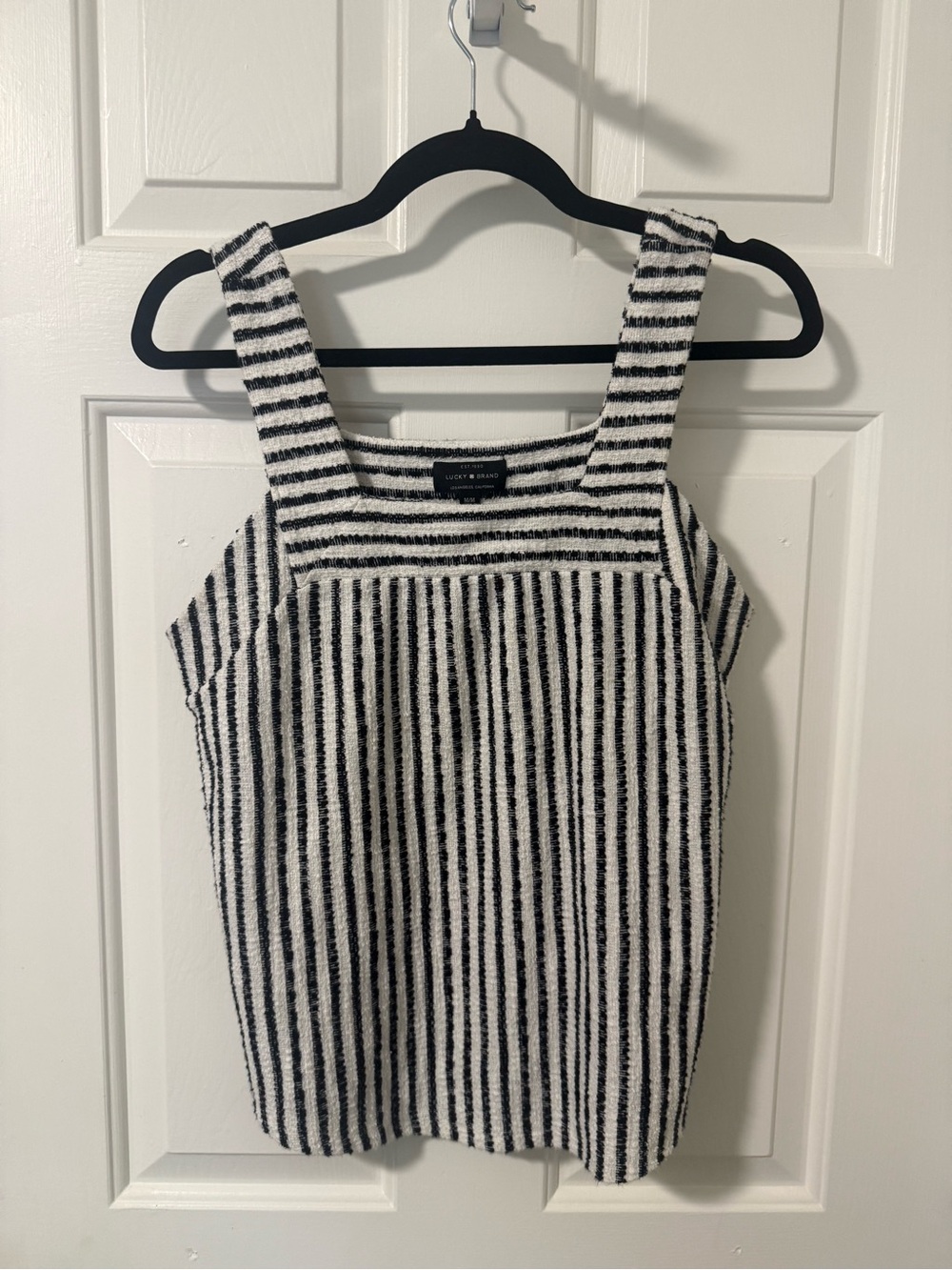 Black and White Striped Tank Top